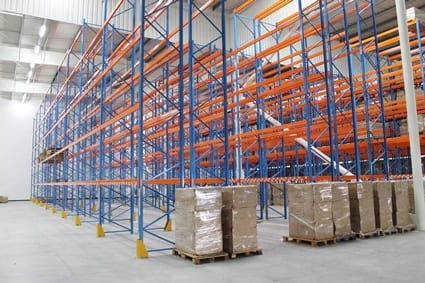 regały paletowe przesuwne